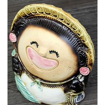 信楽焼 笑福狸メス たぬき タヌキ 狸 開運 縁起物 可愛い 陶器 商売