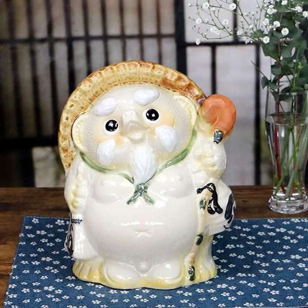 信楽焼 9号仙人狸 たぬき タヌキ 開運 縁起物 可愛い 陶器 商売繁盛