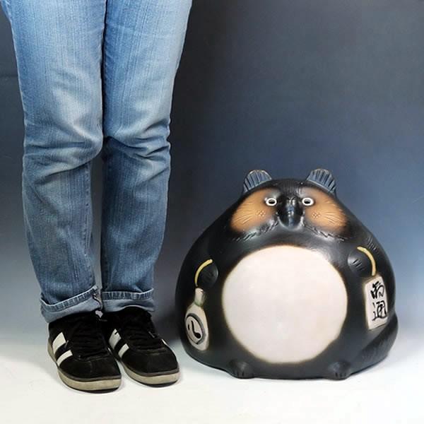 信楽焼 大福狸 たぬき タヌキ 狸 開運 縁起物 可愛い 陶器 商売繁盛