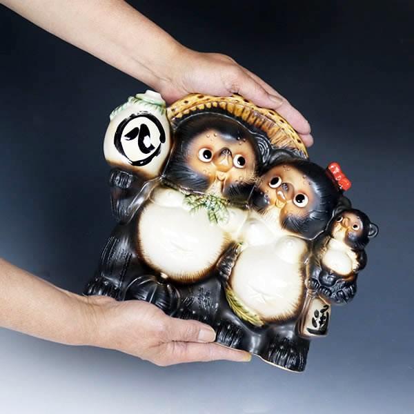 信楽焼 8号ファミリー狸 たぬき 狸 開運 縁起物 可愛い 商売繁盛 信楽焼 8号ファミリー狸 たぬき 狸 開運 縁起物 可愛い 商売繁盛