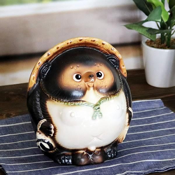 信楽焼 狸 陶器 たぬき タヌキ 開運 かわいい 和風 新築祝 開店祝