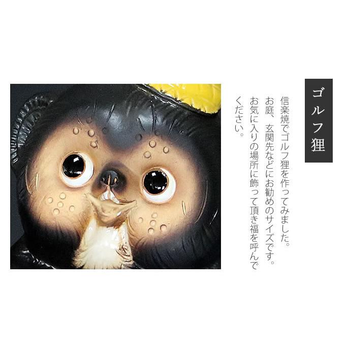 信楽焼 9号ゴルフ狸 たぬき タヌキ 狸 開運 縁起物 可愛い 陶器 信楽焼 9号ゴルフ狸 たぬき タヌキ 狸 開運 縁起物 可愛い 陶器