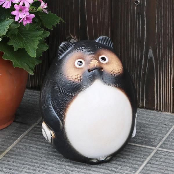 信楽焼 9号丸なごみ狸 たぬき タヌキ 狸 開運 縁起物 可愛い 陶器 商売