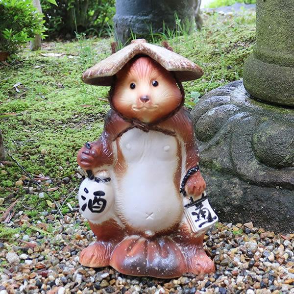 信楽焼 ほろ酔い狸(茶) たぬき タヌキ 狸 開運 縁起物 可愛い 陶器