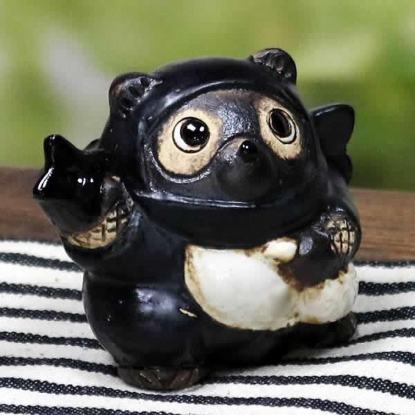 信楽焼 狸 陶器 たぬき タヌキ 開運 厄除け にんじゃ 忍者狸