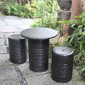 信楽焼 ガーデンテーブル 陶器テーブルセット 庭園テーブル イス