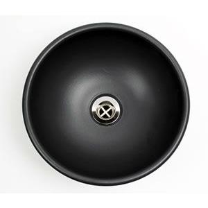 日本最大の 信楽焼 黒マット手洗い鉢 和風 DIY 洗面鉢 洗面器 手洗器 手洗鉢 洗面ボール 洗面シンク 陶器 洗面台 洗面ボール 洗面陶器 tm-1055