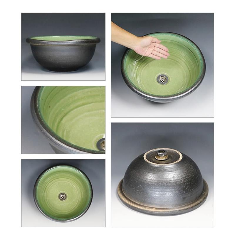 信楽焼 手洗い鉢 洗面ボウル 洗面ボール 陶器 手洗い器 洗面台
