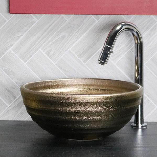 信楽焼 手洗い鉢 洗面ボウル 洗面ボール 陶器 手洗い器 洗面台 トイレ