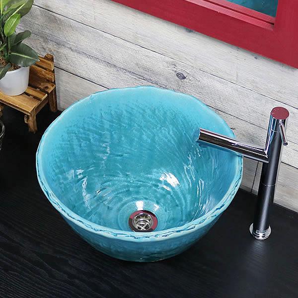 信楽焼 手洗い鉢 洗面ボウル 洗面ボール 陶器 手洗い器 洗面台 トイレ