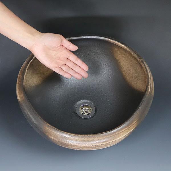 信楽焼 手洗い鉢 洗面ボウル 洗面ボール 陶器 手洗い器 洗面台 トイレ