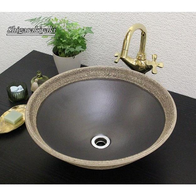 信楽焼 手洗い鉢 洗面ボウル 洗面ボール 陶器 手洗い器 洗面台