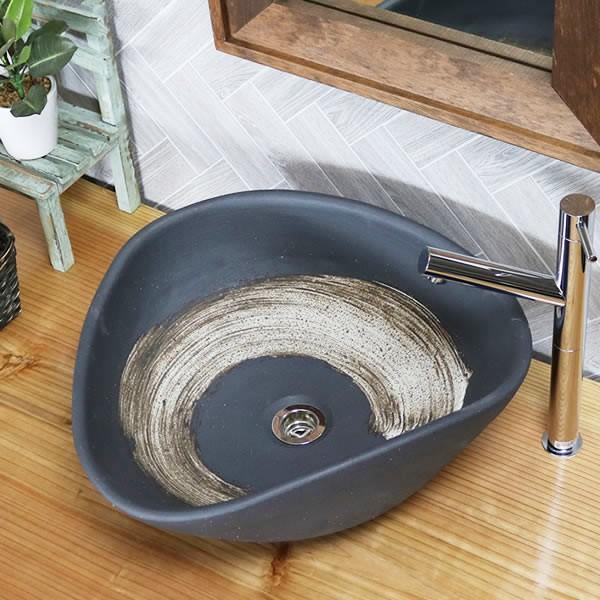 信楽焼 手洗い鉢 洗面ボウル 洗面ボール 陶器 手洗い器 洗面台