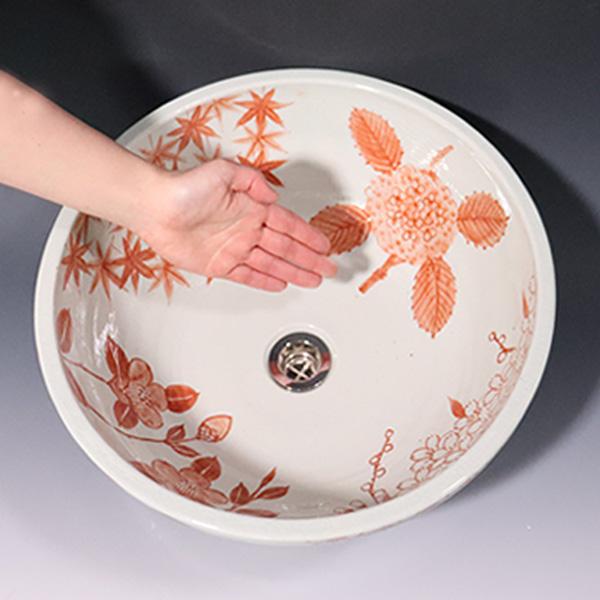 信楽焼 手洗い鉢 洗面ボウル 洗面ボール 陶器 手洗い器 洗面台