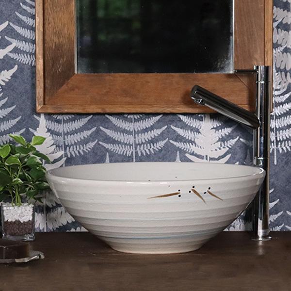 信楽焼 手洗い鉢 洗面ボウル 洗面ボール 陶器 手洗い器 洗面台