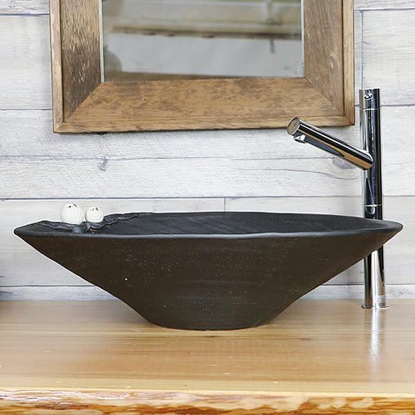 信楽焼 手洗い鉢 洗面ボウル 洗面ボール 陶器 手洗い器 洗面台