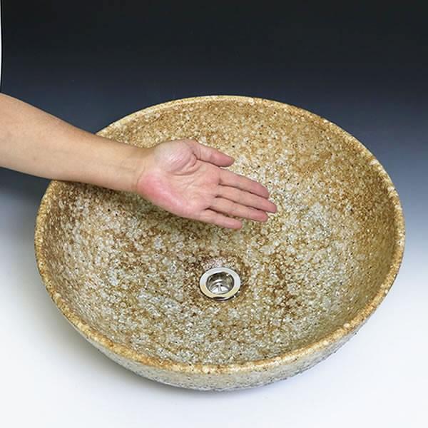 信楽焼 手洗い鉢 洗面ボウル 洗面ボール 陶器 手洗い器 洗面台
