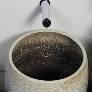 信楽焼 つぼ型手洗い鉢 つぼ鉢 陶器 洗面ボウル 洗面ボール 壷 手洗い