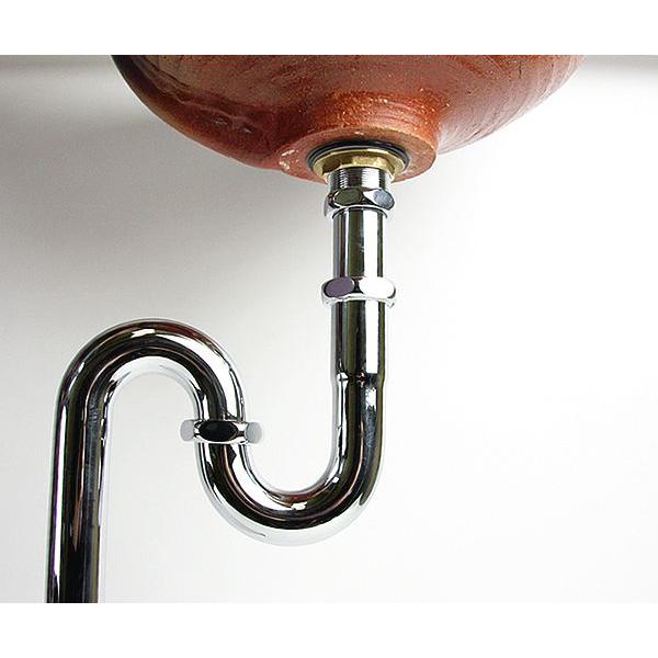 洗面ボウル用のロングSトラップ配管金具