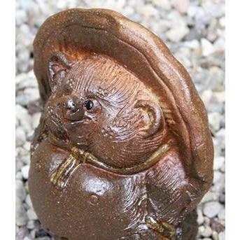 信楽焼　アンティーク狸　狸　タヌキ　たぬき 信楽焼 5号ひねり狸 古狸庵 たぬき タヌキ 開運 縁起物 可愛い 陶器