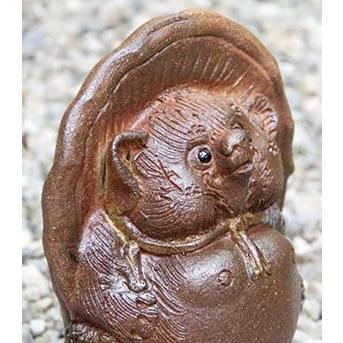 信楽焼 5号ひねり狸 古狸庵 たぬき タヌキ 開運 縁起物 可愛い
