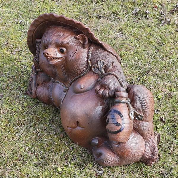 信楽焼 20号寝狸(オス) たぬき タヌキ 古狸庵 開運 縁起物 信楽焼 20号寝狸(オス) たぬき タヌキ 古狸庵 開運 縁起物
