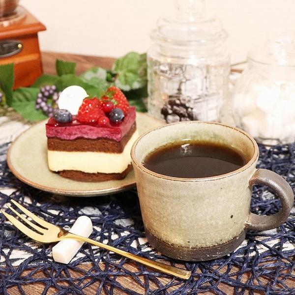 信楽焼 コーヒーカップ 陶器 おしゃれ 黒 白 和風 セット ソーサー