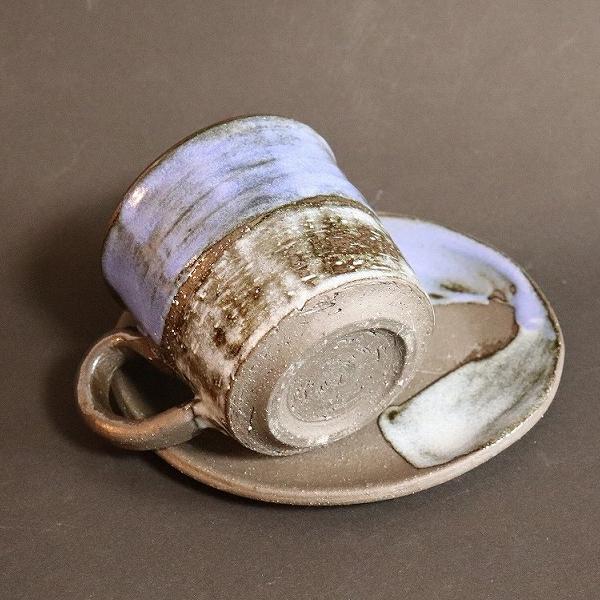 信楽焼 コーヒーカップ 陶器 おしゃれ 黒 白 和風 セット コーヒー碗皿