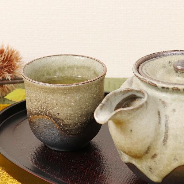 信楽焼 ゆのみ 土もの湯のみ茶碗 陶器コップ 湯呑み やきもの 信楽
