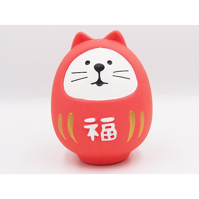 Decole 福猫だるま かわいい マスコット Concomble ギフト デコレ De12 大人可愛い和雑貨の店 重盛商店 通販 Yahoo ショッピング