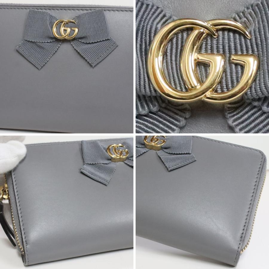 GG Marmont グッチ プチマーモント レザー ジップアラウンドウォレット