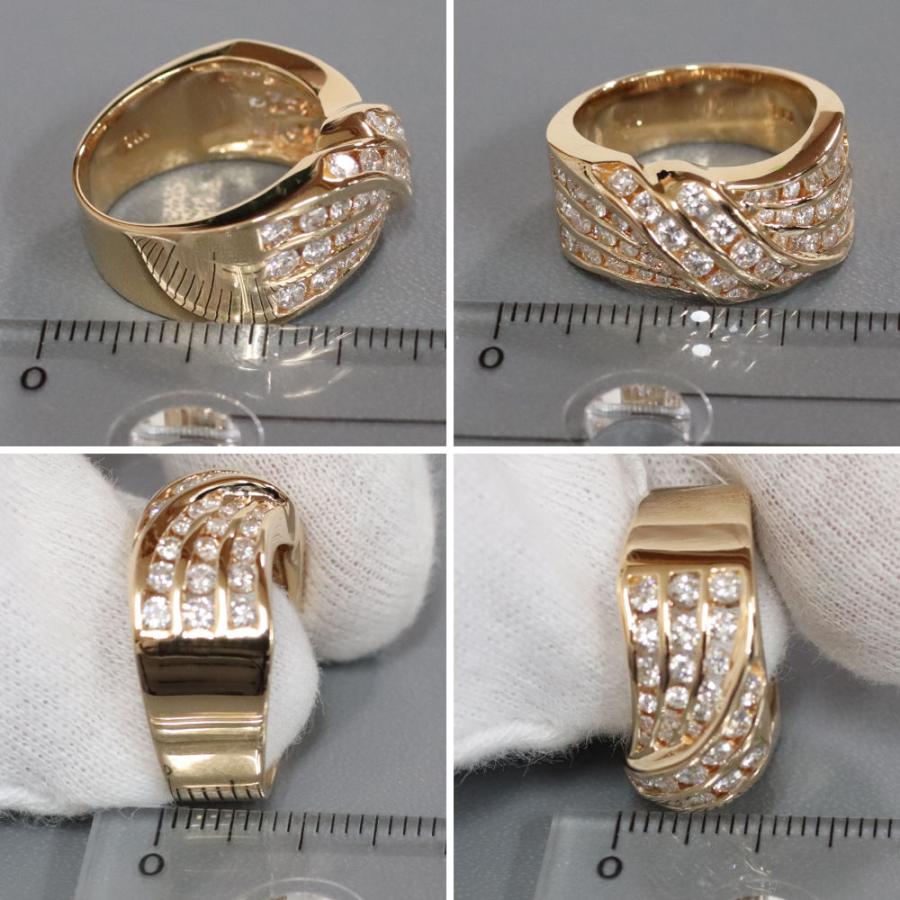 K18ダイヤモンドリング D1 444 10 4g 13 5 チャンネルセッティング 鴫原質店 通販 Yahoo ショッピング