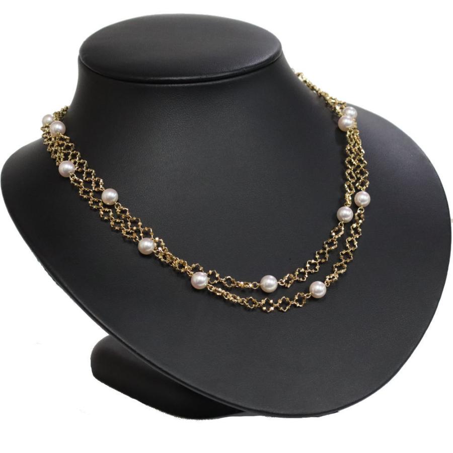 Ｐｒｅｍｉｕｍ Ｌｉｎｅ ミキモト K18パールネックレス 31.0g