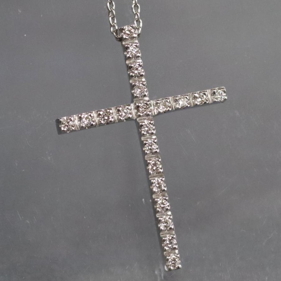 STAR JEWELRY スタージュエリー K18ダイヤモンドネックレス D0.21 4.2g 