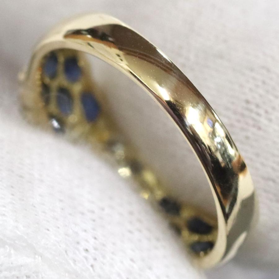 K18サファイアダイヤモンドリング S1.45 D0.47 4.7g #16 : 鴫原質店  