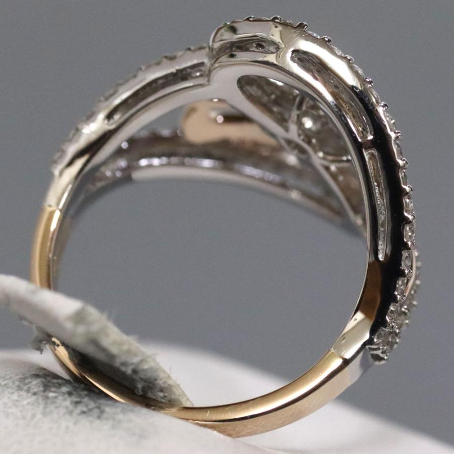 pt900 K18 ダイヤモンド 12号 指輪 コンビ 男女兼用 楽天市場】指輪 PT900 K18YG プラチナ イエローゴールド コンビ