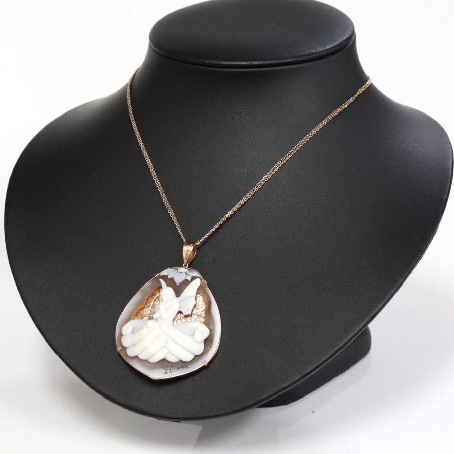 K18シェルカメオペンダント 0.01 13.1g : 鴫原質店 - 通販 - Yahoo