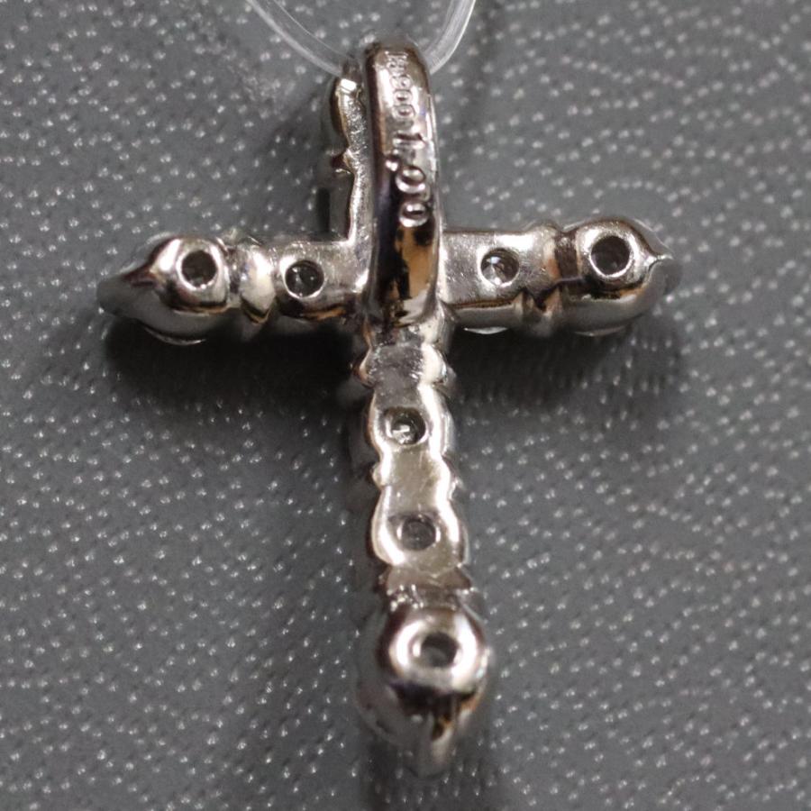 Pt900ダイヤモンドペンダントトップ クロスモチーフ D1.00 2.8g : 鴫原  