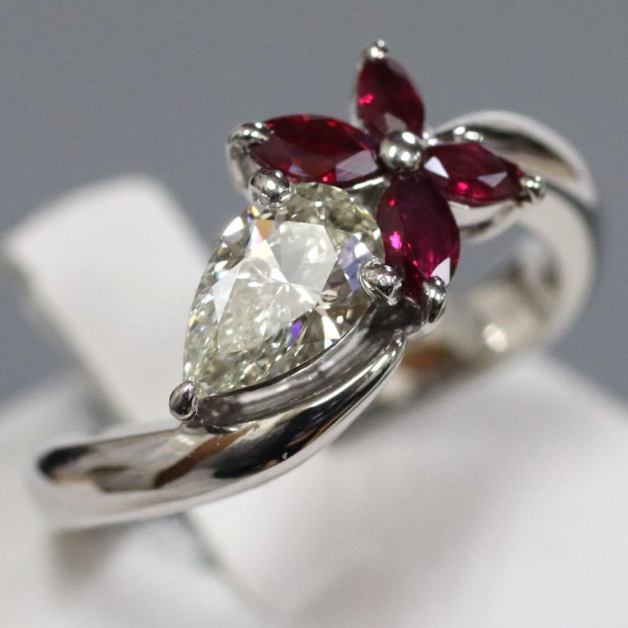 Pt900ルビーダイヤモンドリング D0.809 9.0g #16 : 22126029 : 鴫原  