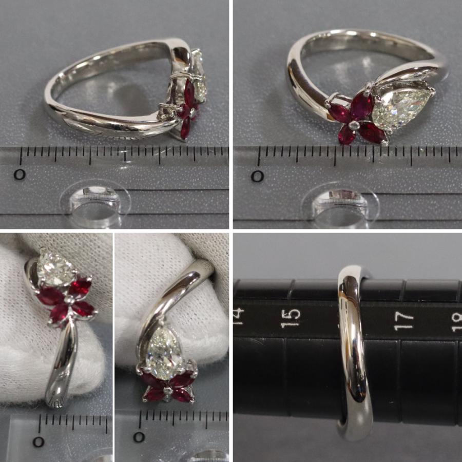 PT900リング　ルビー　ダイヤモンド Pt900ルビーダイヤモンドリング D0.809 9.0g #16 : 鴫原質店 - 通販