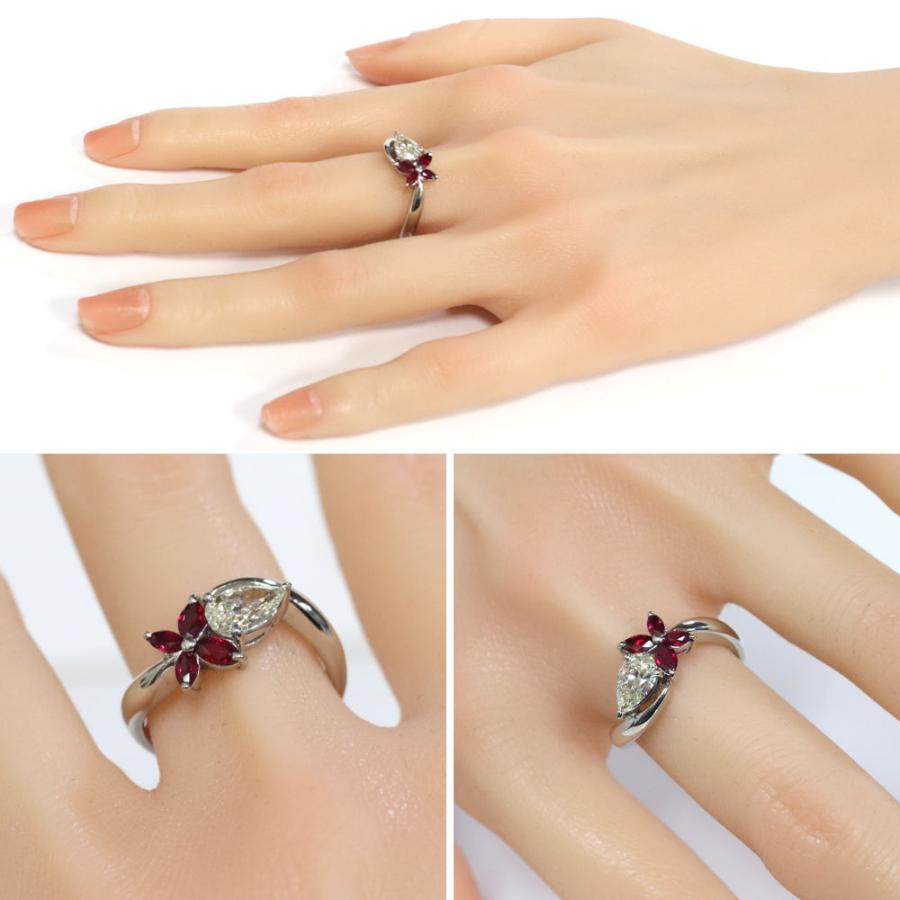 Pt900ルビーダイヤモンドリング D0.809 9.0g #16 : 鴫原質店