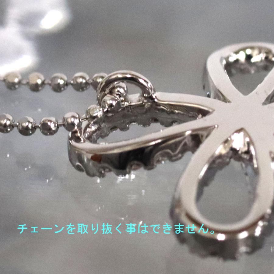 VENDOME ヴァンドーム K18WGダイヤモンドネックレス クローバー 