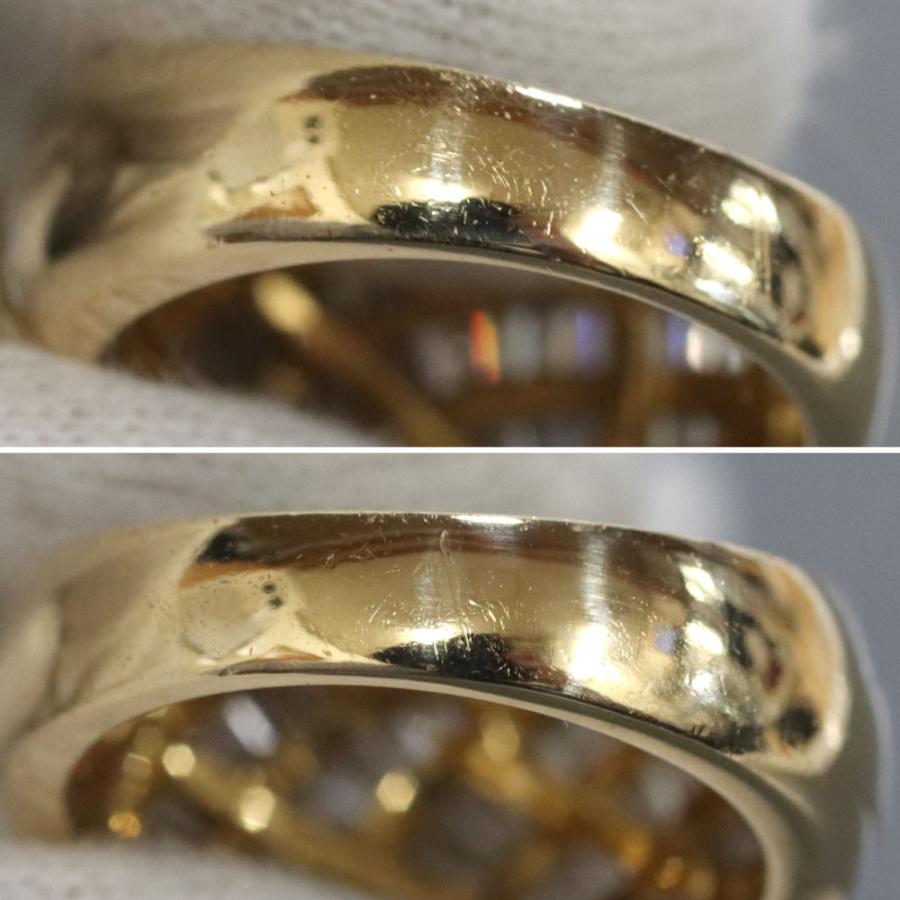 750テーパーダイヤモンドリング D1.41 7.1g #12 イエローゴールド