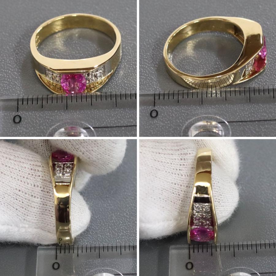 K18PGダイヤモンドリング D1.08 5.7g #13.5（ダイヤモンド買取。専門の  