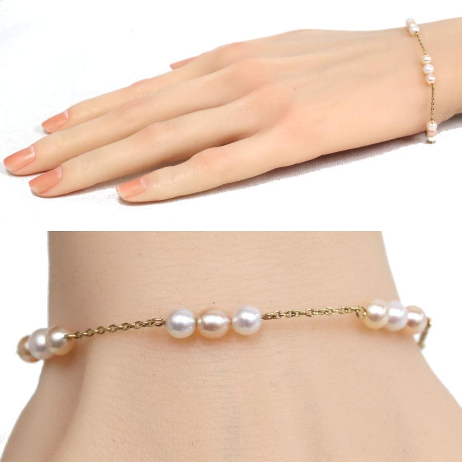 TASAKI タサキ K18ベビーパールブレスレット 3.2g : 鴫原質店 TASAKI タサキ K18ベビーパールブレスレット 3.2g : 鴫原質店