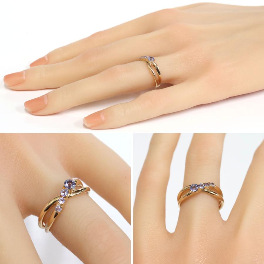 ⭐︎専用⭐︎4°C 18K×タンザナイトリング 4°C 18K×タンザナイトリング