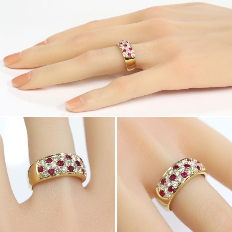 k18 ルビー ダイヤモンドリング K18ルビーダイヤモンドリング R0.65 D0.75 7.7g #13 : 鴫原質店 - 通販