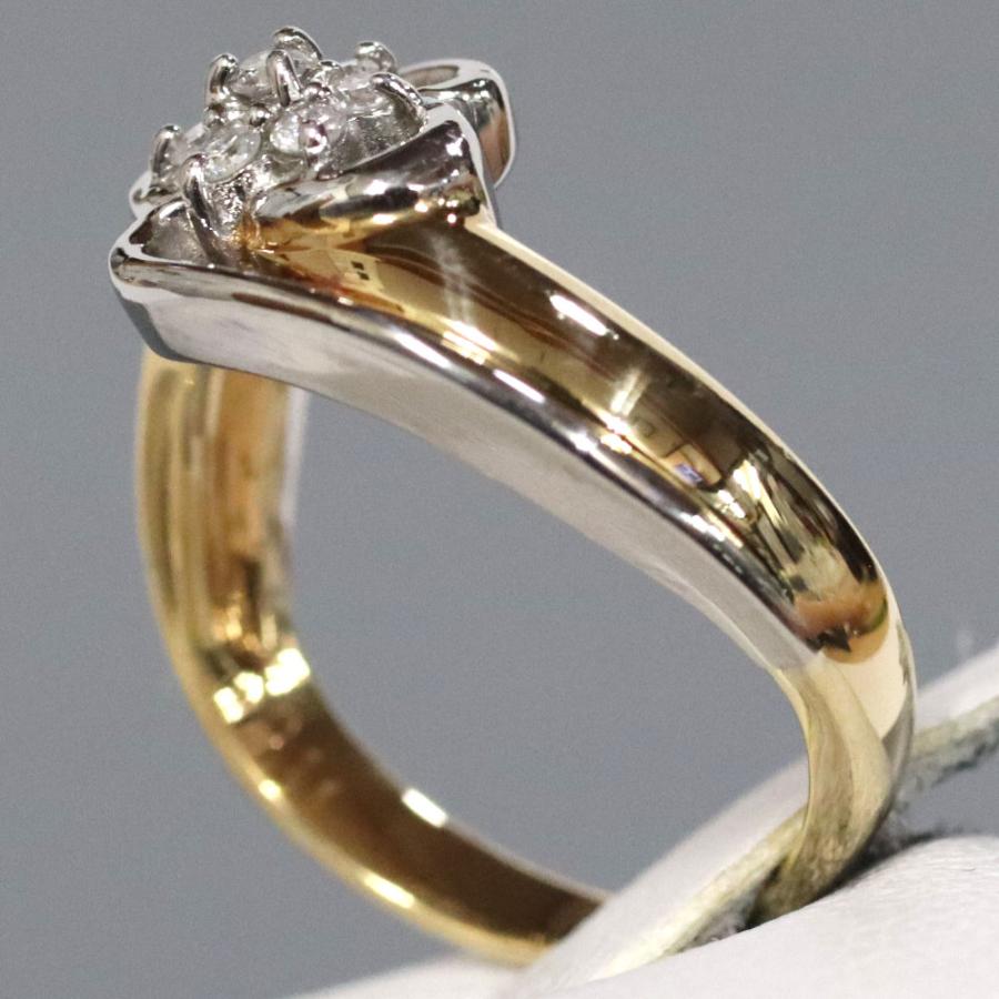 K18/Pt850ダイヤモンドリング D0.11 5.5g #9.5 : 鴫原質店 - 通販  