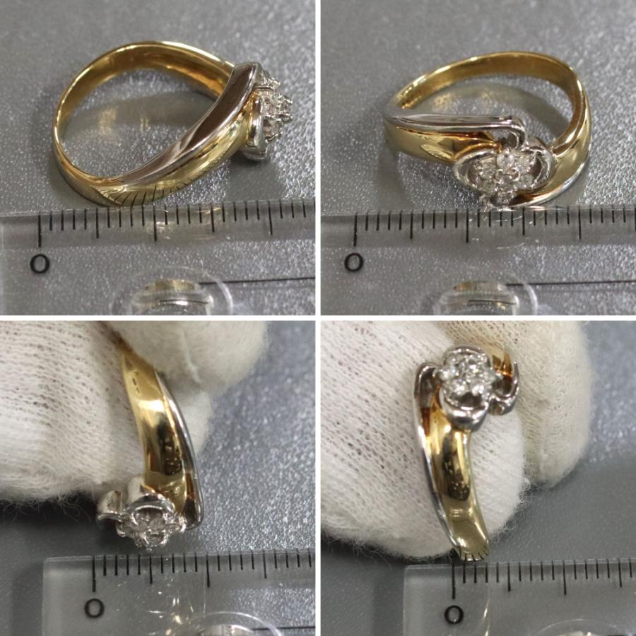 K18/Pt850ダイヤモンドリング D0.11 5.5g #9.5 : 鴫原質店 - 通販  