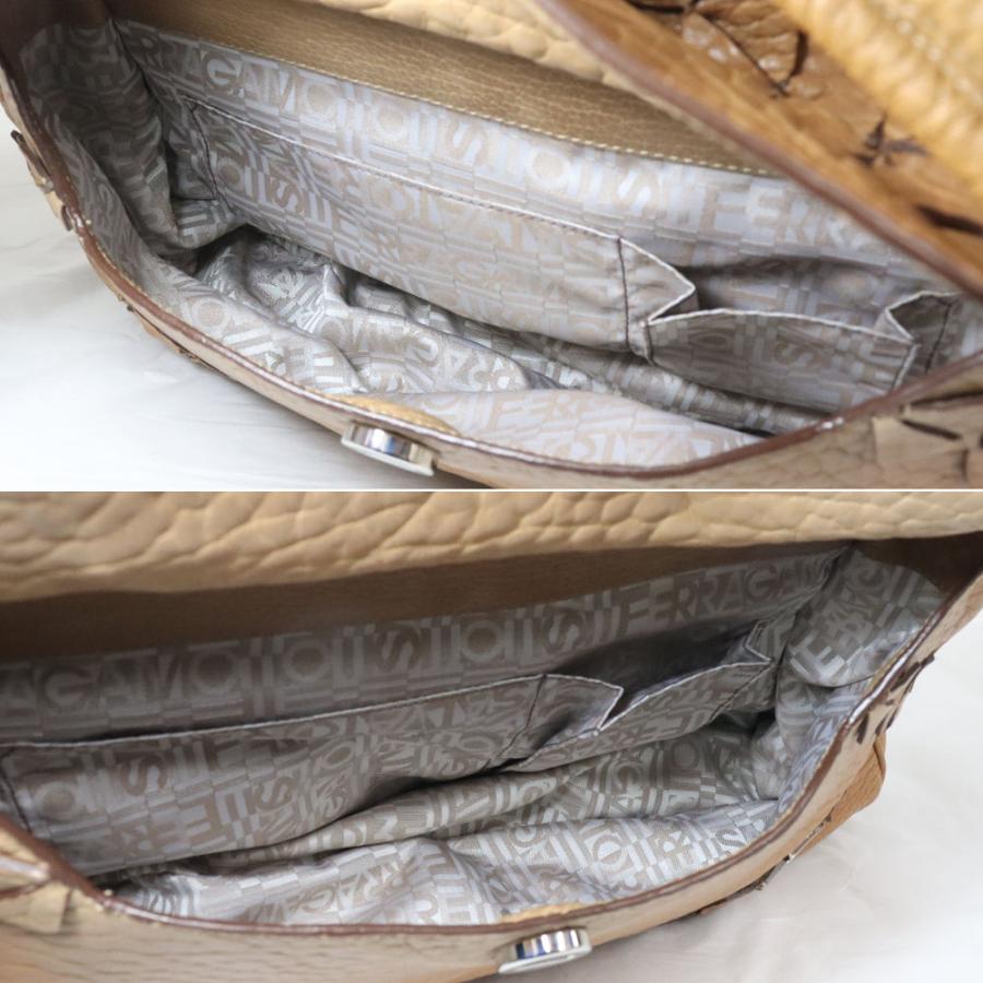 FERRAGAMO サルヴァトーレ・フェラガモ レザー ハンドバッグ(FO-21A116